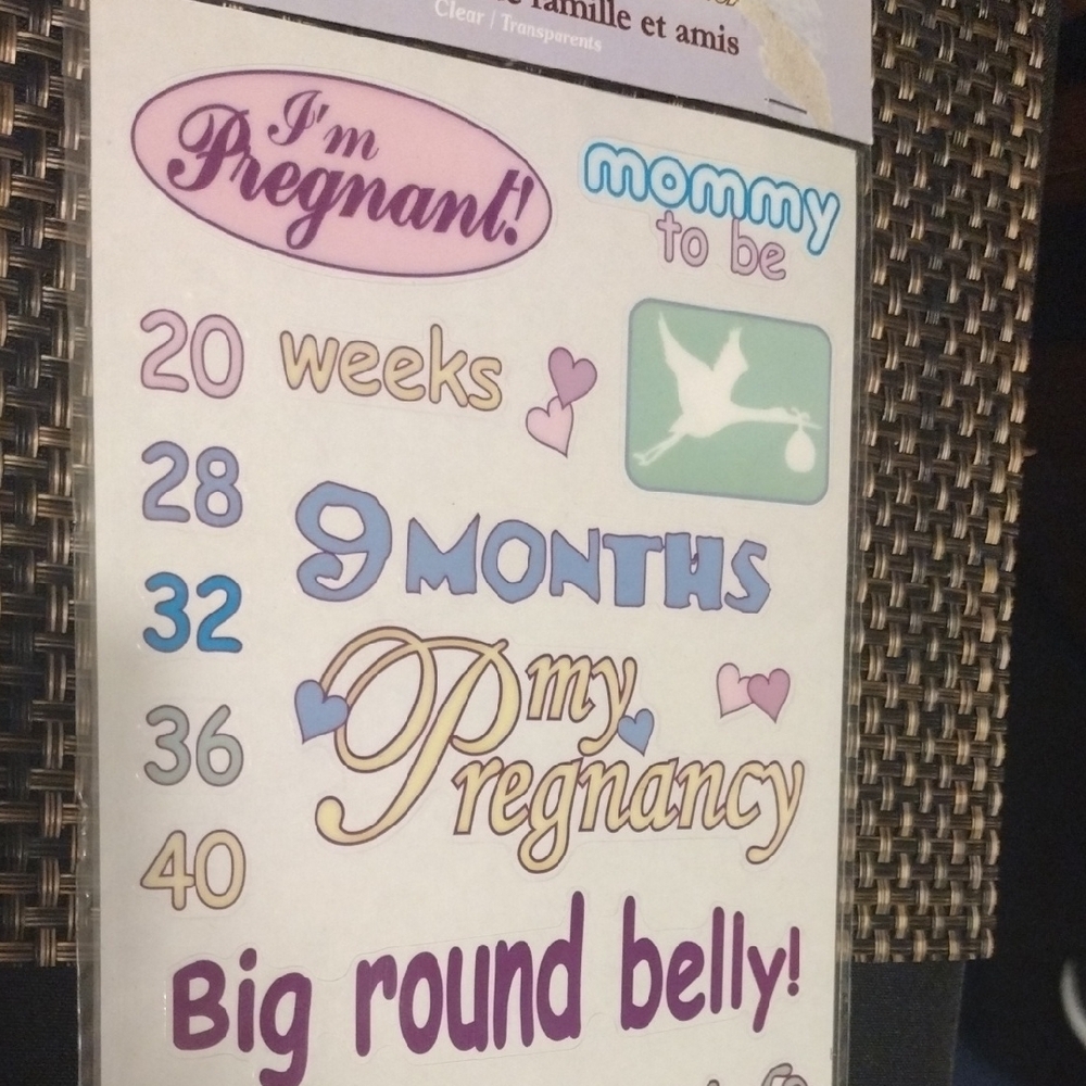 Pregnancy Announcement/Scrapbooking Stickers 3(Sheets) - Picture 5 of 7